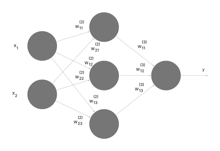 The completed structure of our Neural Network with Neuron weights