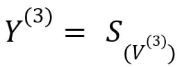 Matrix containing third layer output.