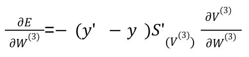 Gradient with the derivative of sigmoid.